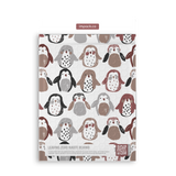 The SALE - Penguins Bubble Mailers 6" x 9" by impack.co are recyclable mailers featuring illustrated penguins in brown, gray, and white—offering fun, protective packaging for your shipments.