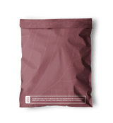 Back view of our Copper Rose Leaf Biodegradable Mailers 10" x 13" bag on a white background. (Brand: impack.co)